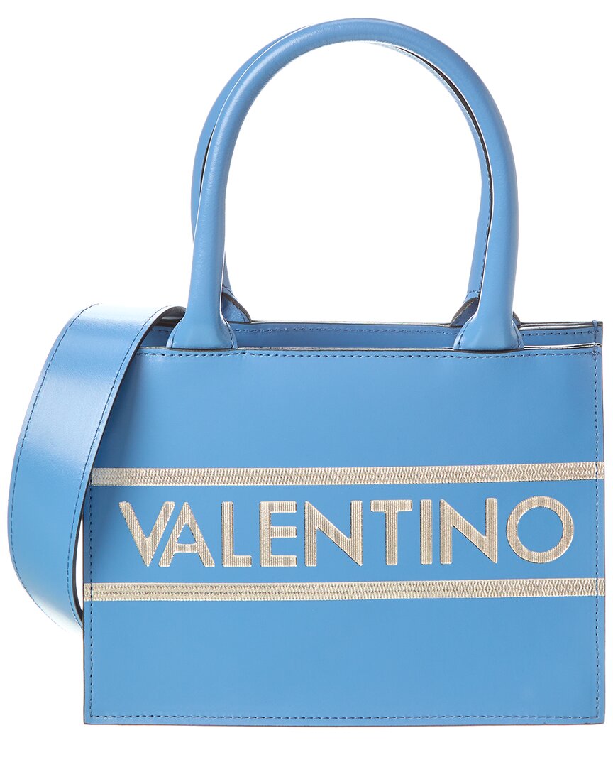 Valentino By Mario Valentino Marie Lavoro Leather Tote In Grey