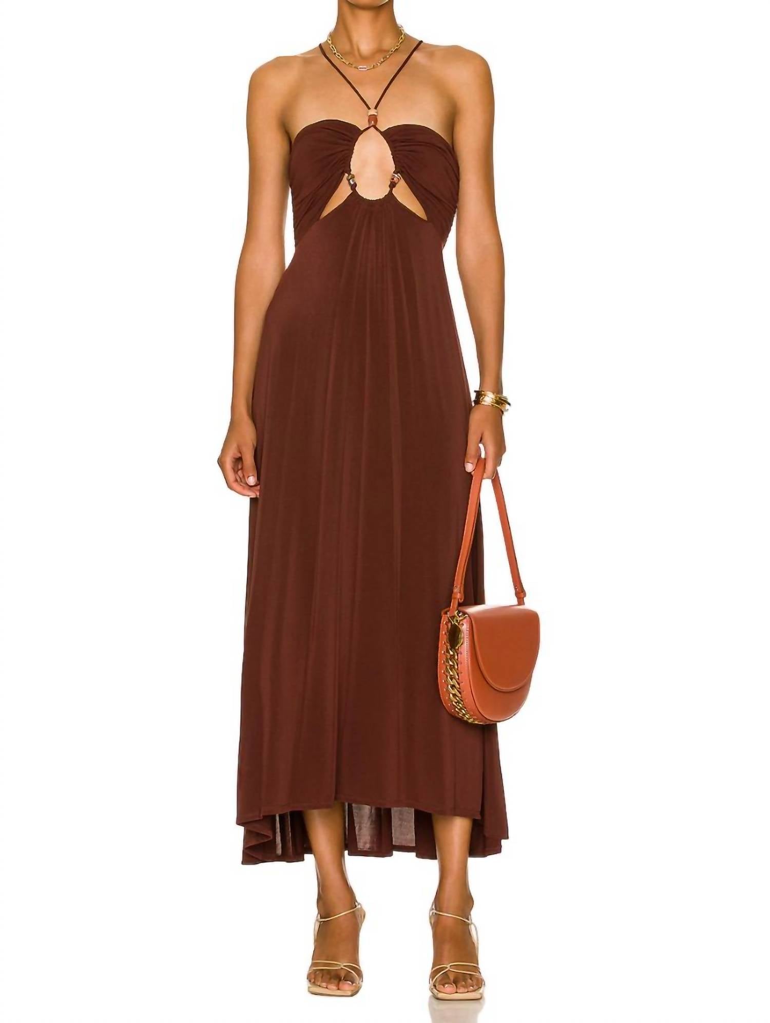 A.l.c Gabrielle Dress In Chocolate In Brown