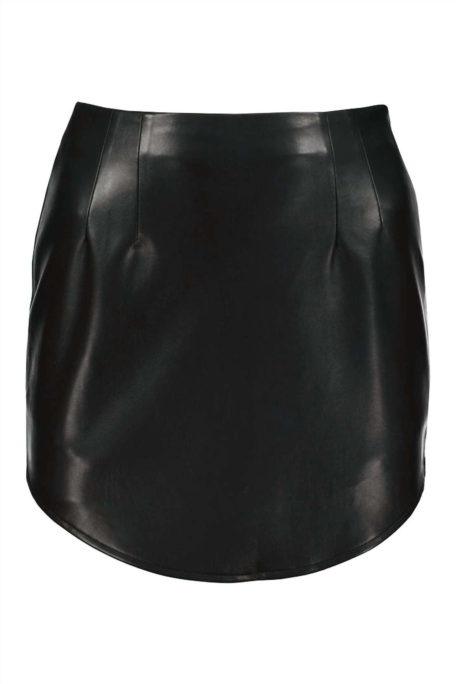 Shop Bishop + Young Marcela Vegan Leather Skirt In Black