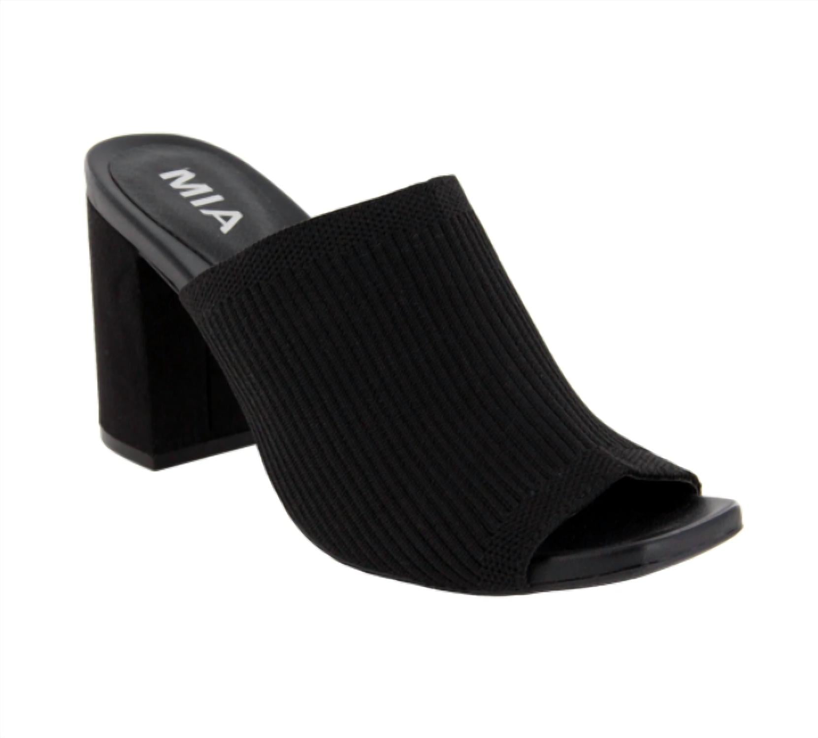 Shop Mia Florina Flyknit Sandal In Black