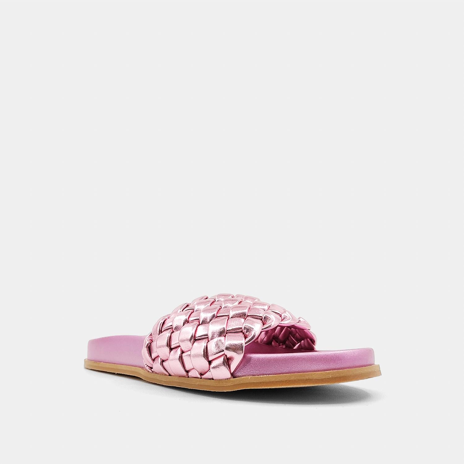 Shop Shu Shop Amor Sandal In Metallic Pink