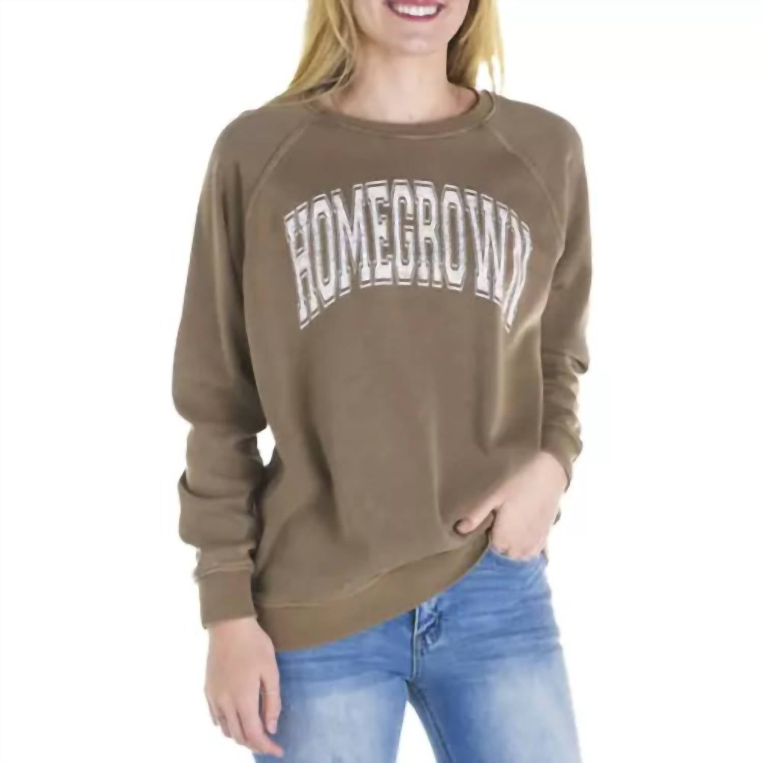 Thread & Supply Homegrown Sweatshirt In Ash Brown In Multi