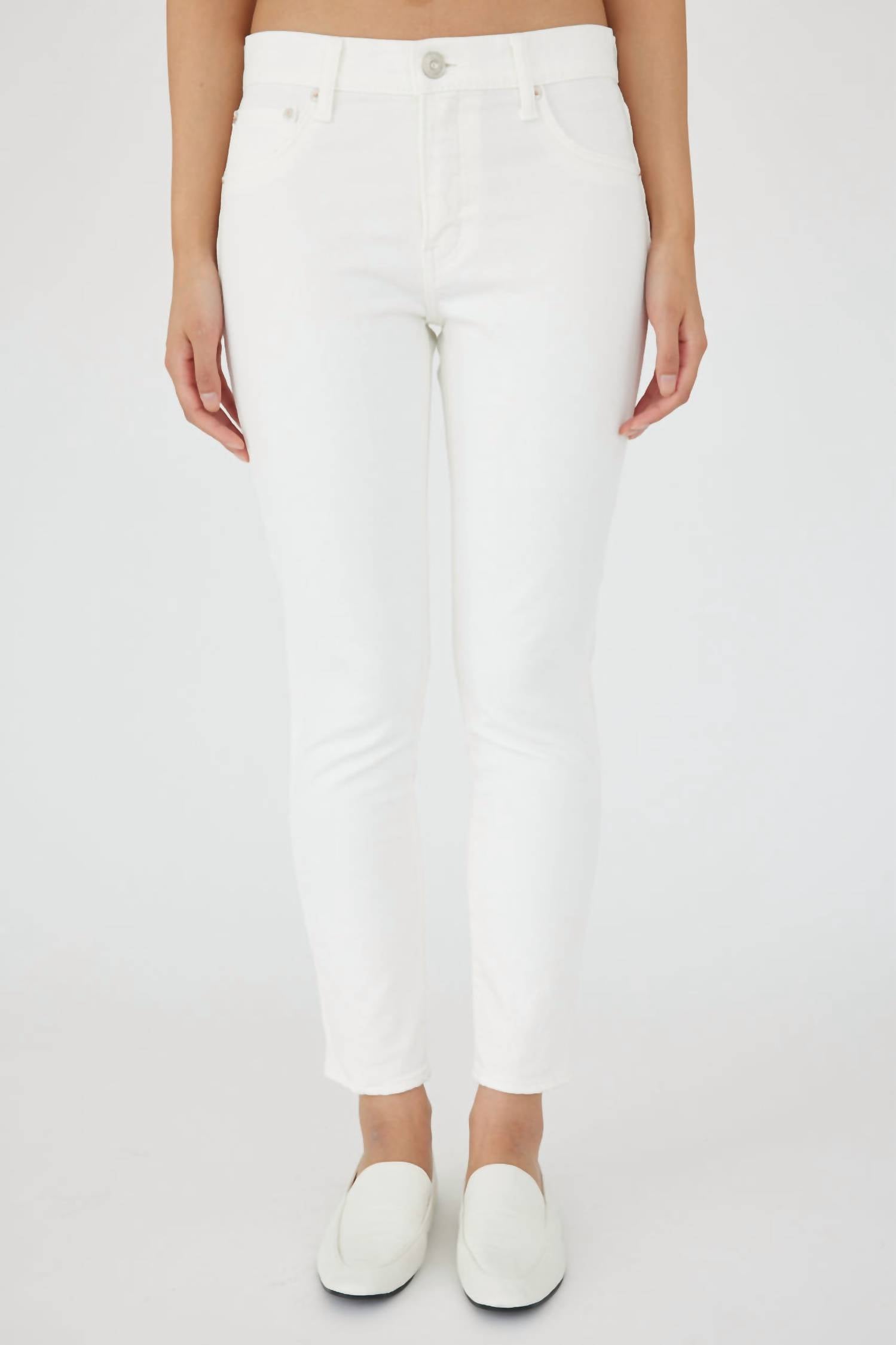 Moussy Buffalo Skinny Jeans In White