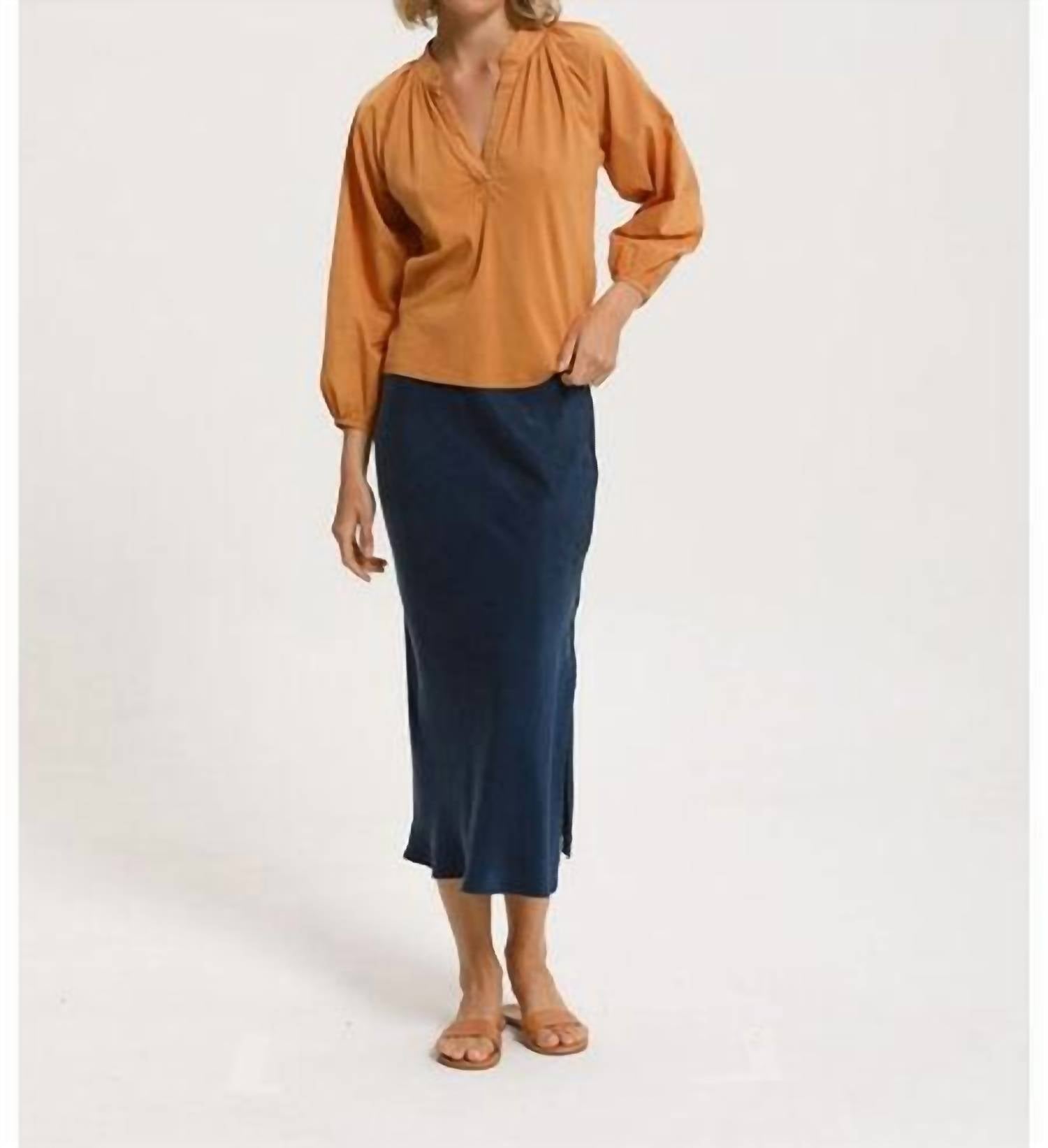 Shop Cali Dreaming Women's Coral Top In Copper In Orange