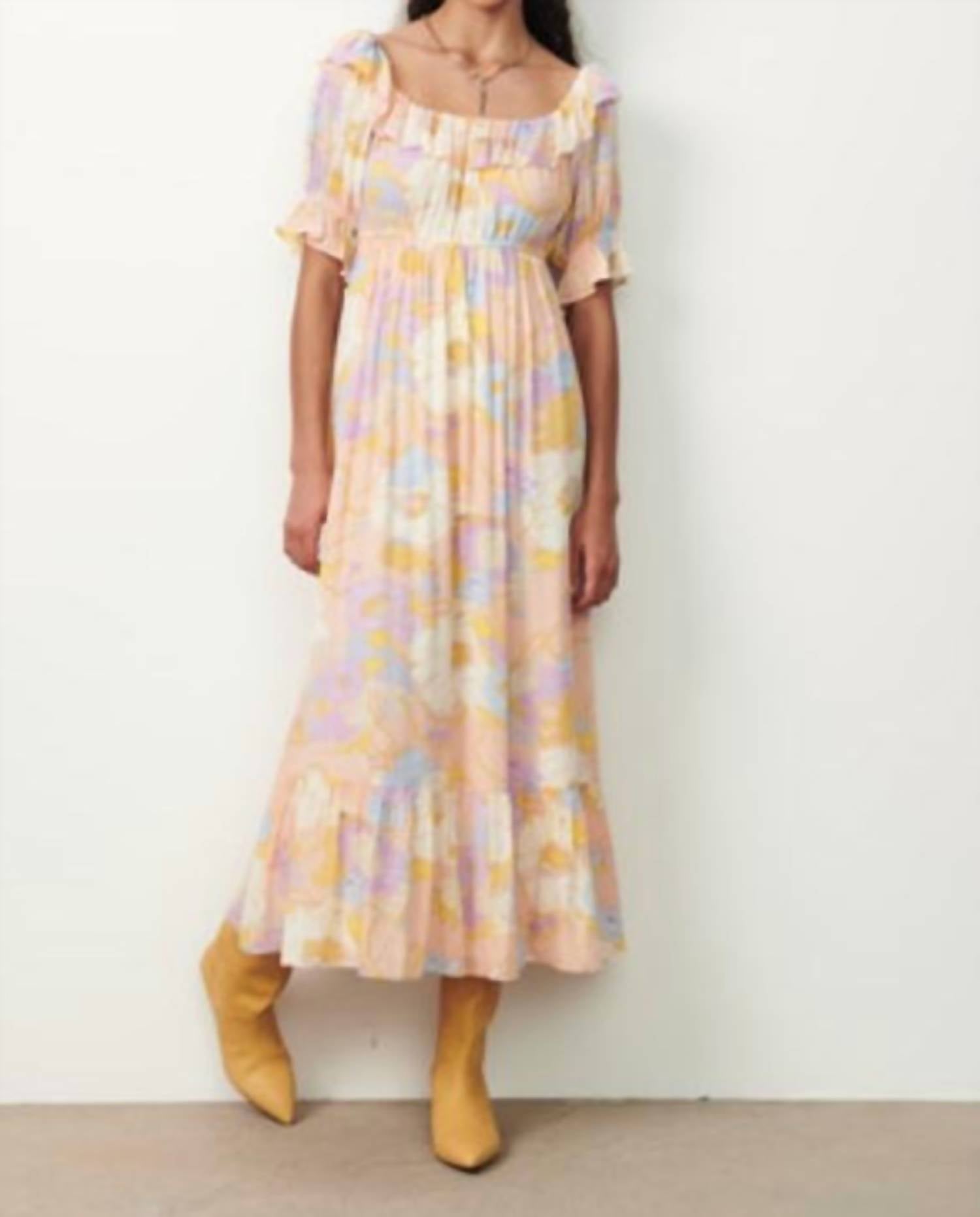 Shop Ba&sh Noma Dress In Nude In Multi