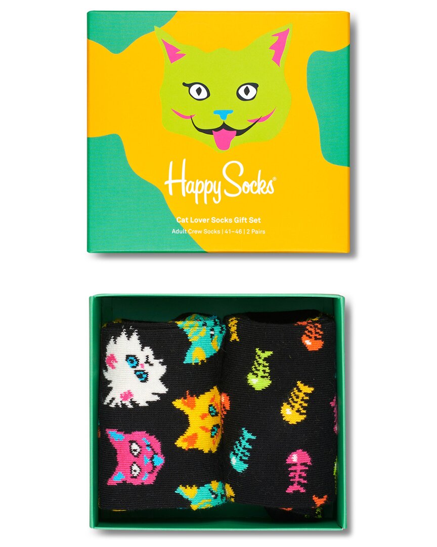 Happy Socks 2-pack Cat Lover Gift Set In Multi