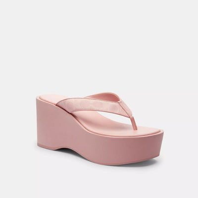 【COACH】Gale Wedge Sandal In Signature Canvas COACH® Outlet | Gale Wedge Sandal In Signature Canvas
