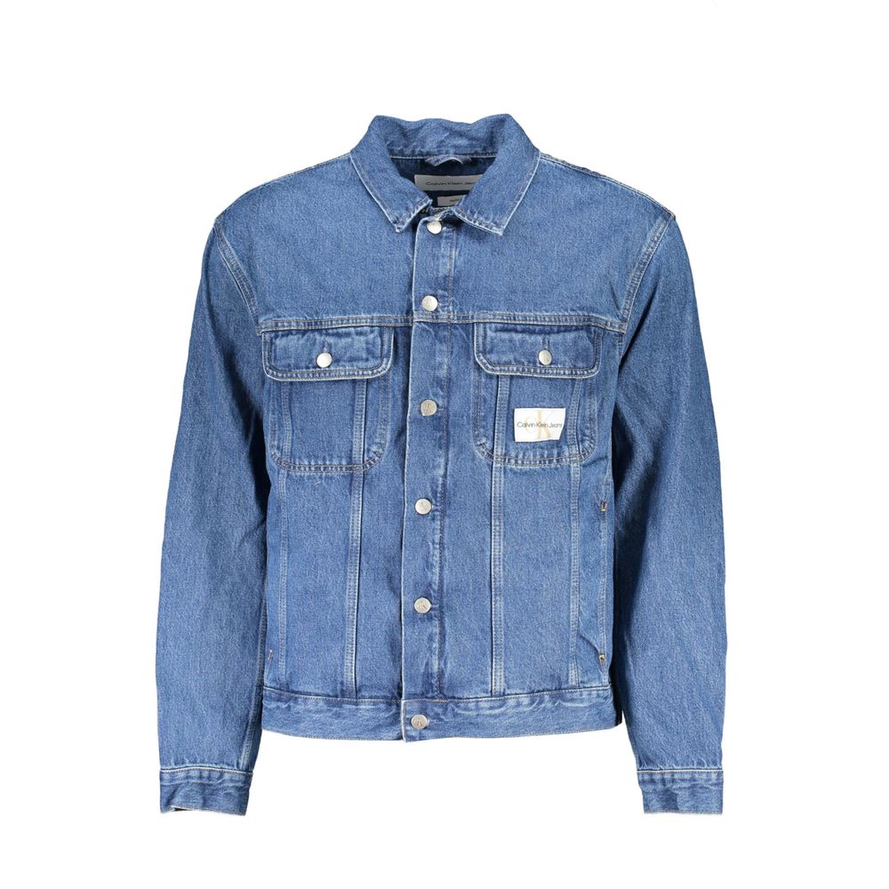 Calvin Klein Cotton Men's Jacket In Blue