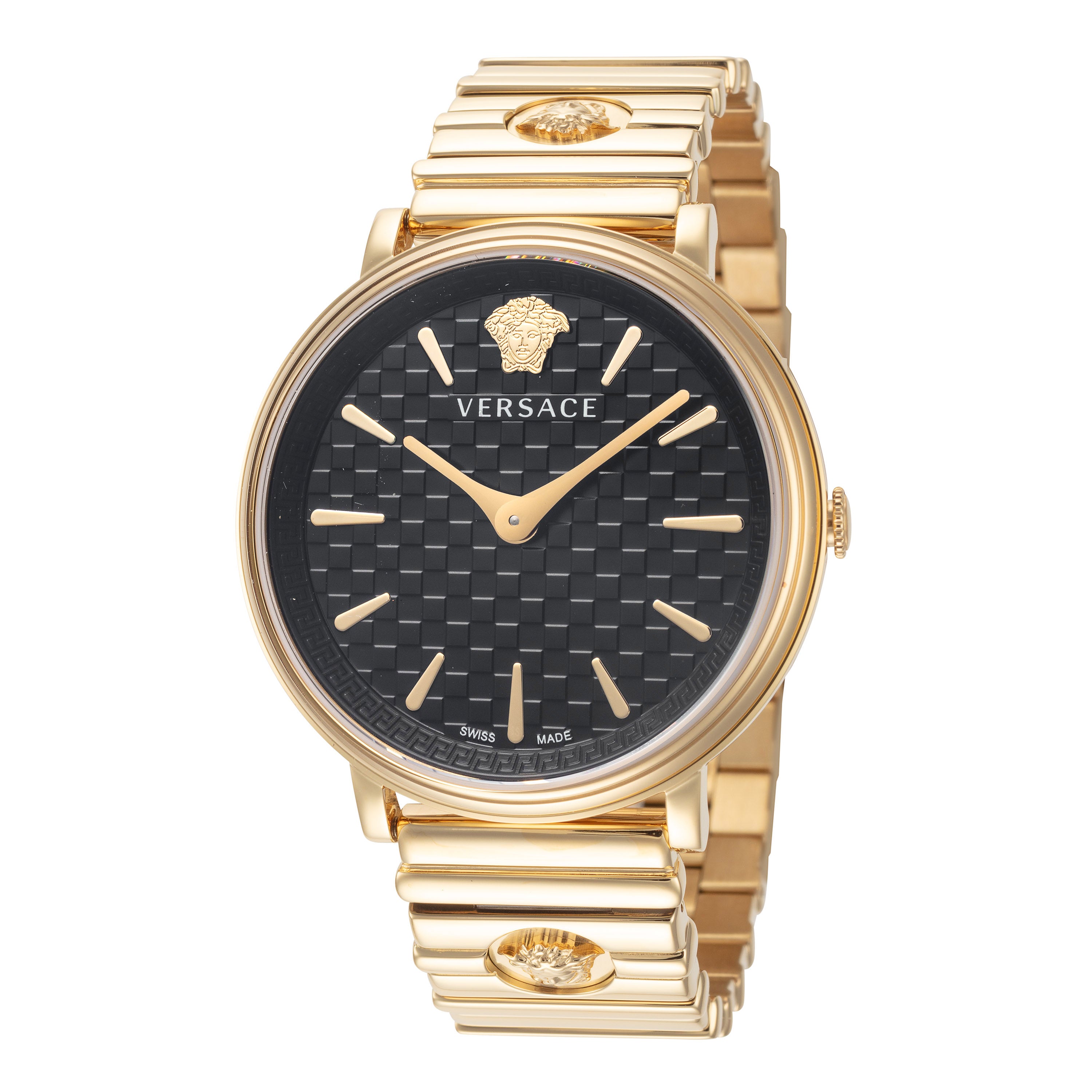 Shop Versace Women's 38mm Gold Tone Quartz Watch Ve8104722