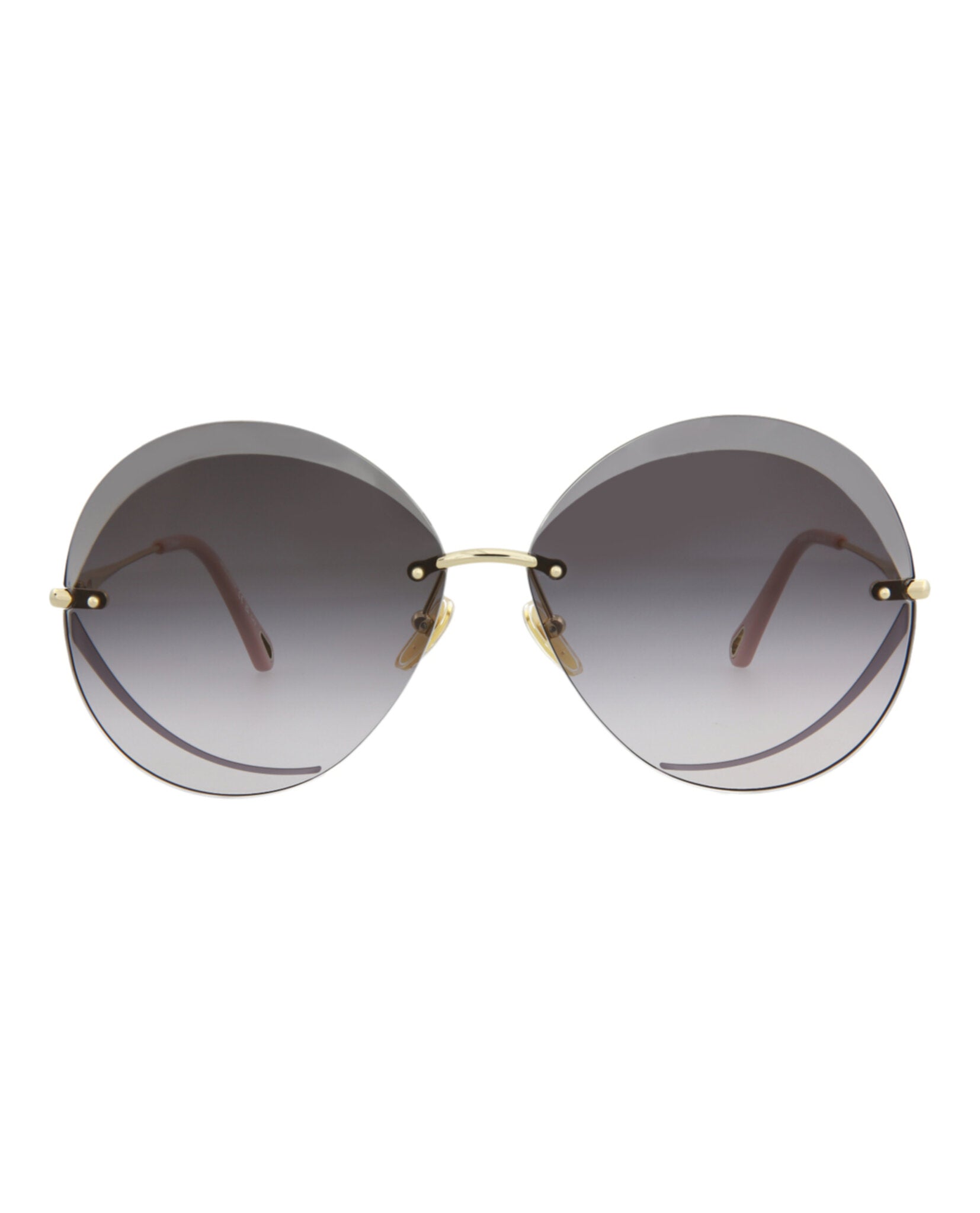 Chloé Round-frame Metal Sunglasses In Multi
