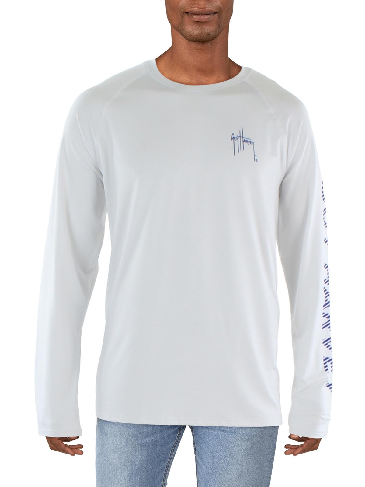 Guy Harvey Mens Moisture Wicking Logo T-shirt In White