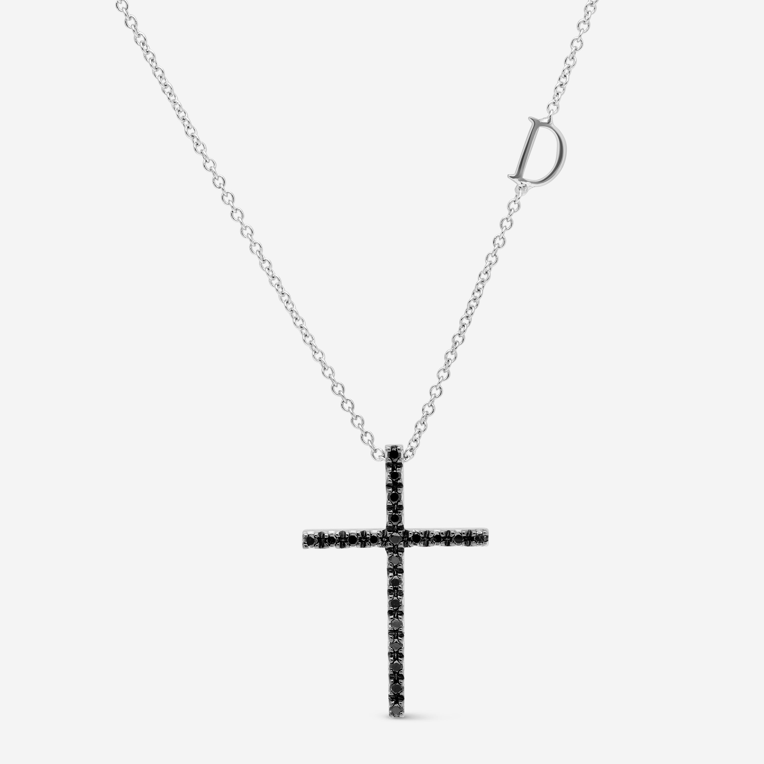 Damiani 18k Gold, Diamond Cross Pendant Necklace In Metallic