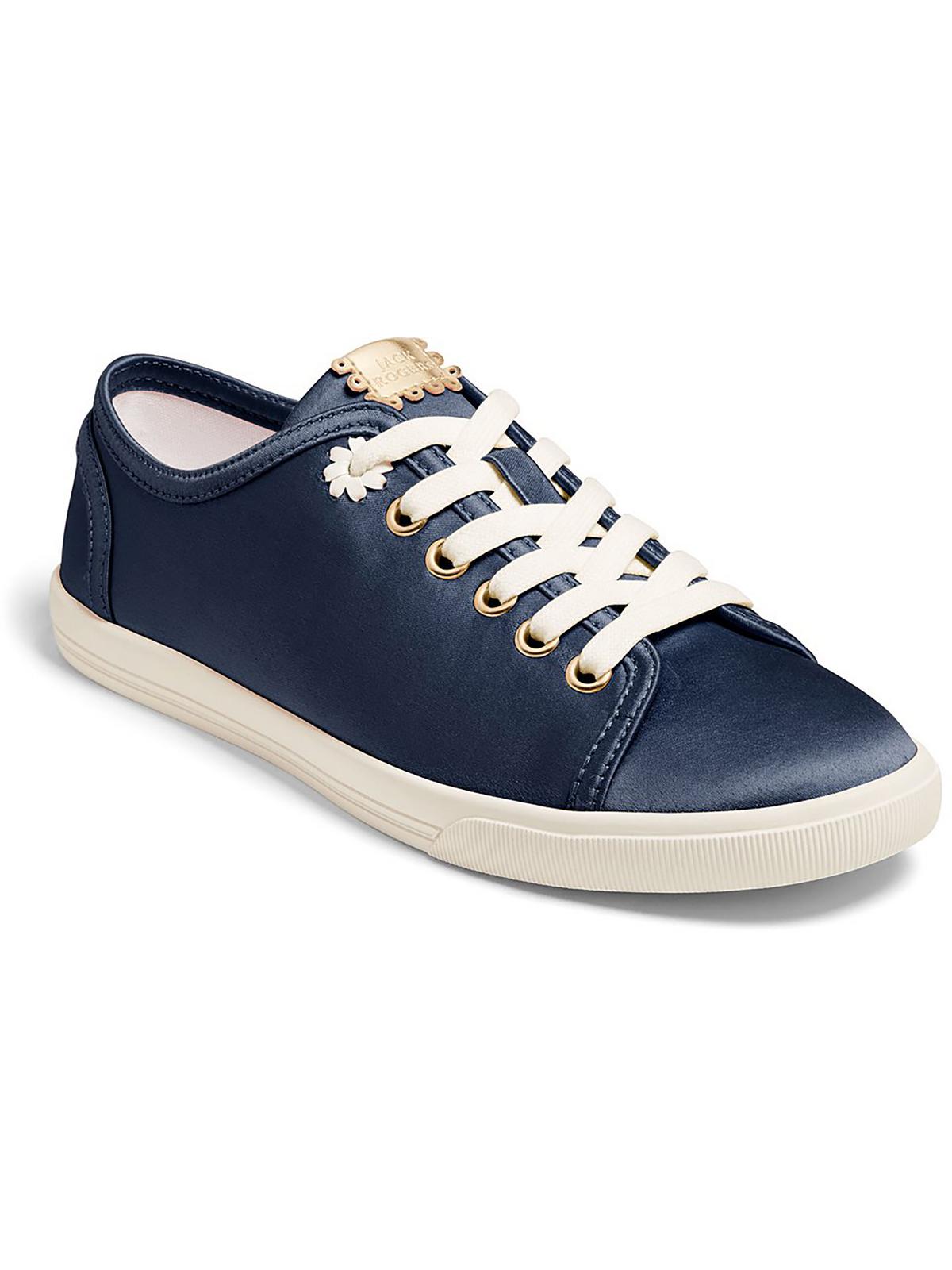 Shop Jack Rogers Lia Womens Satin Lace-up Casual And Fashion Sneakers In Blue