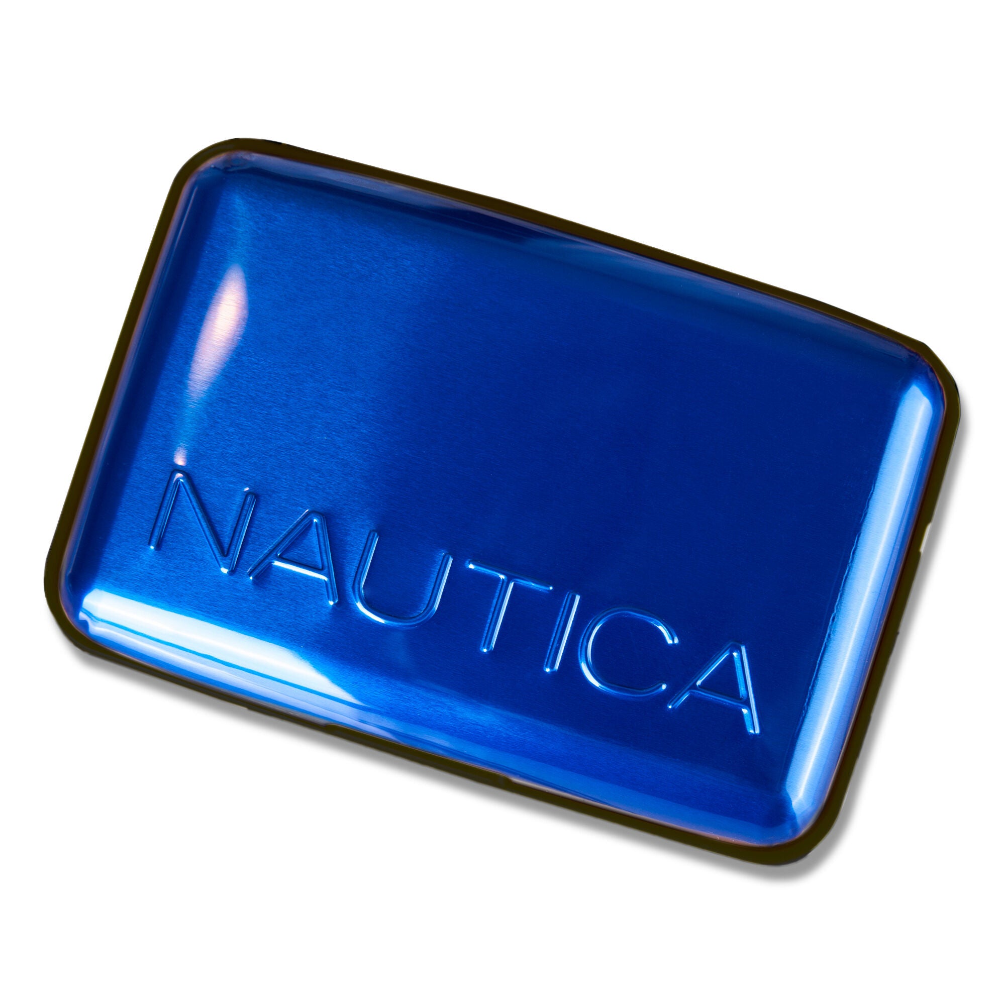 Nautica Mens Logo Security Wallet In Blue