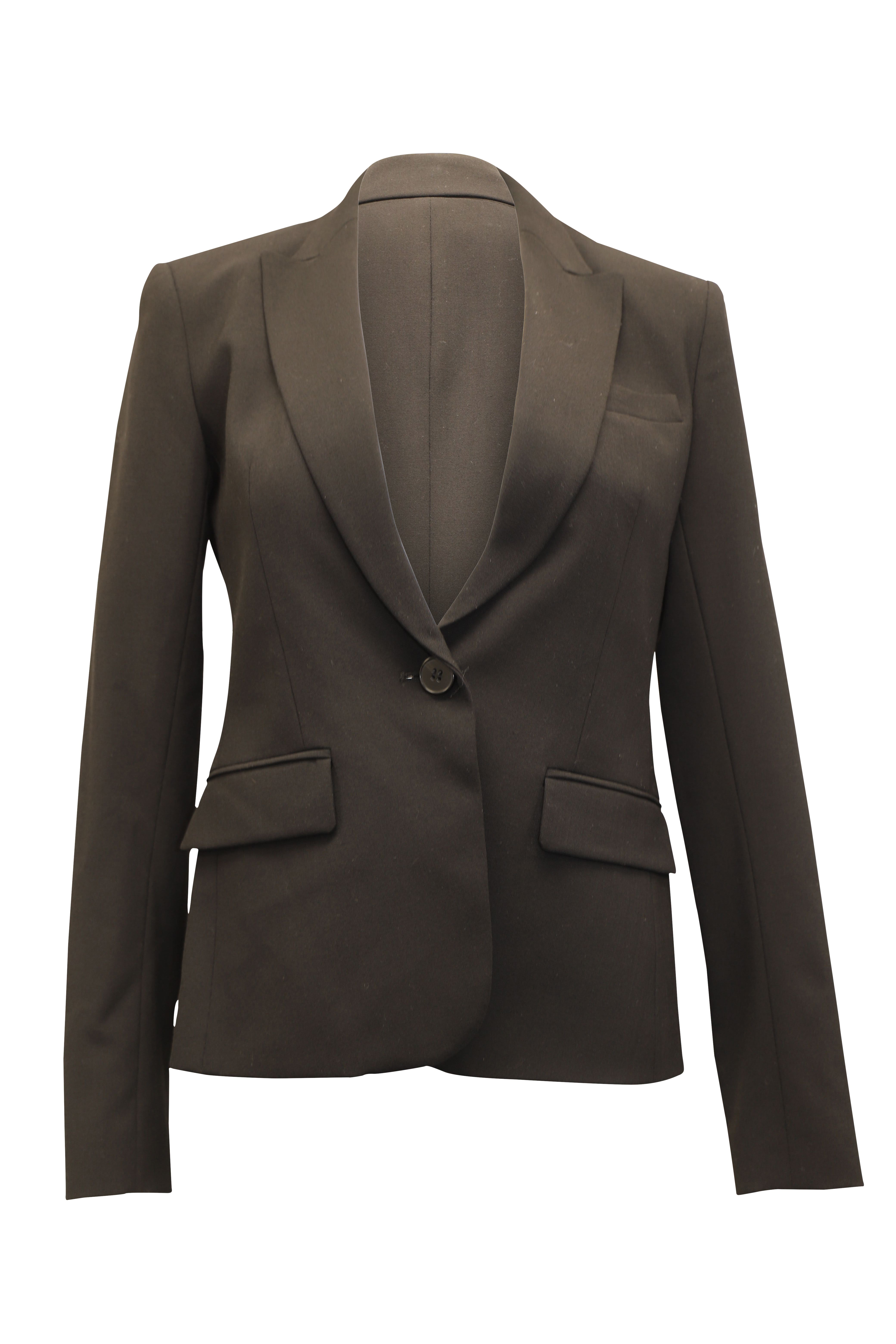 Image of Theory Etiennette Blazer in Black Good Wool