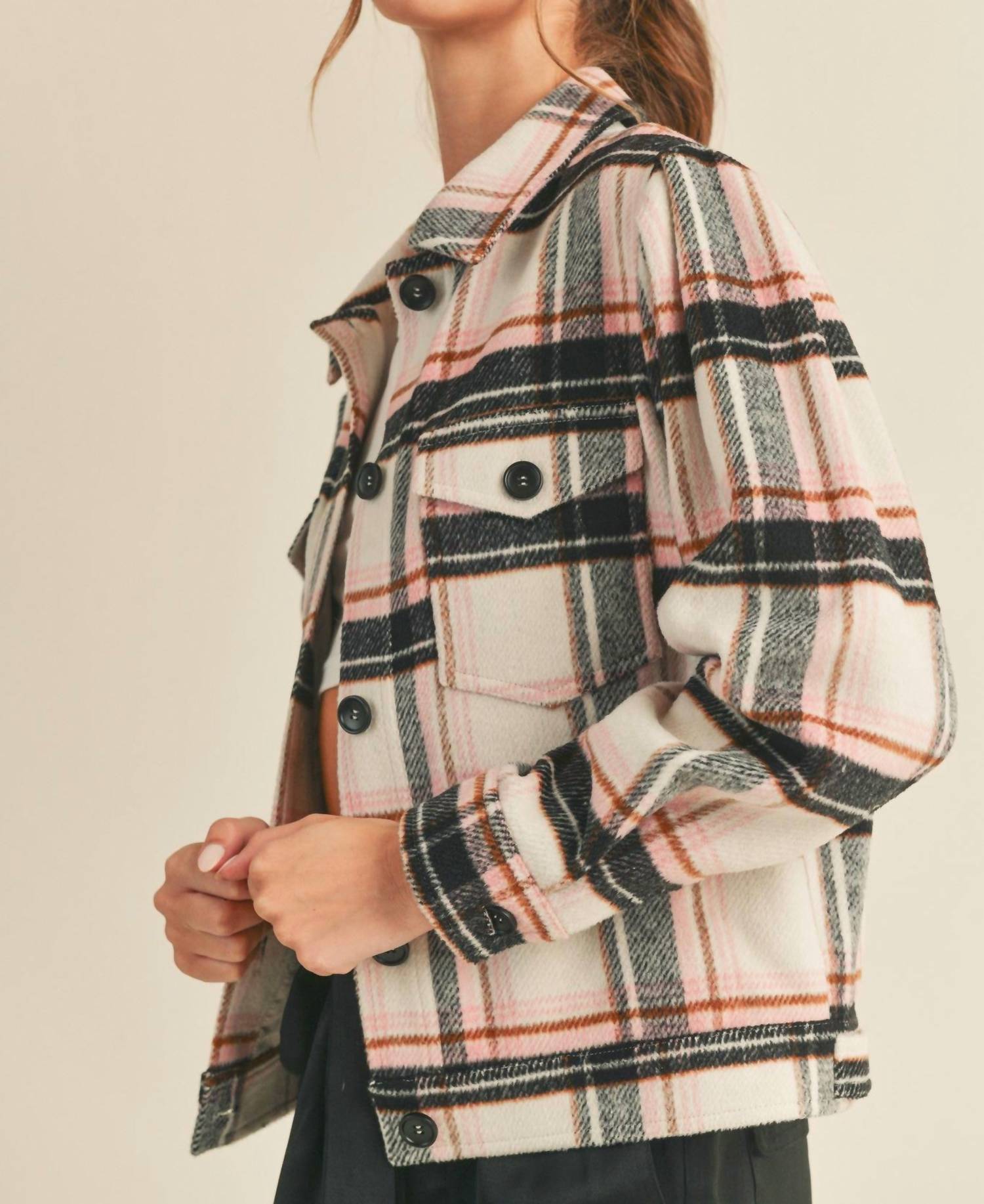 Merci Mad For Plaid Jacket In Multi