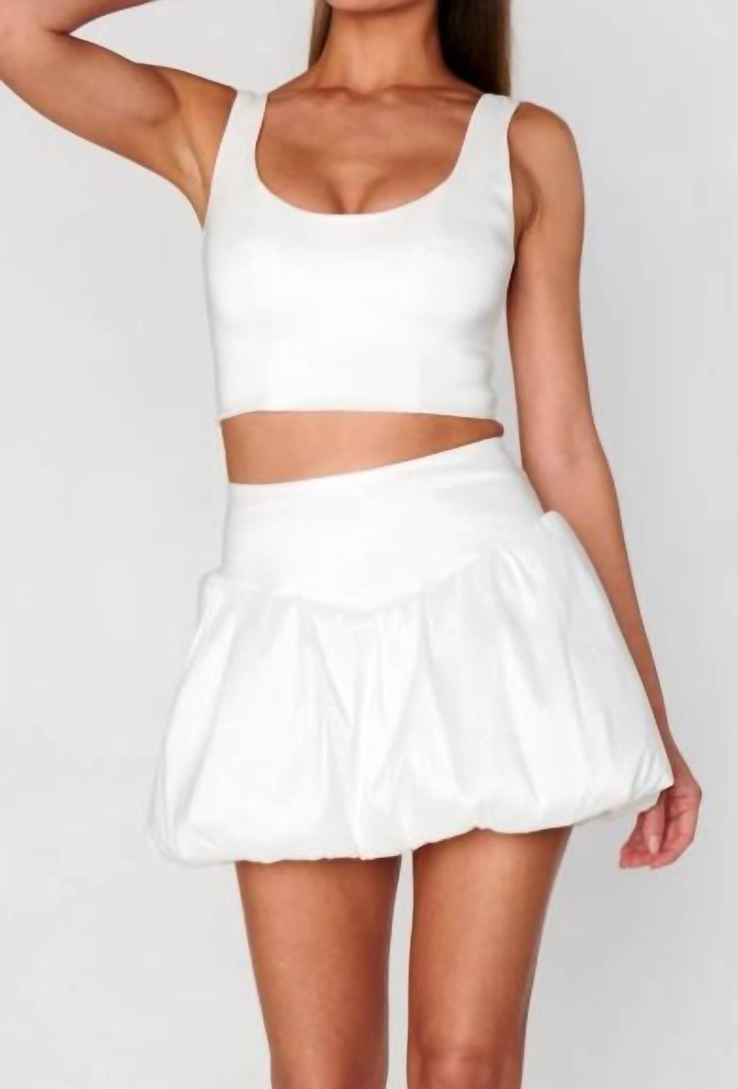 Show Me Your Mumu Celeste Short In White In White
