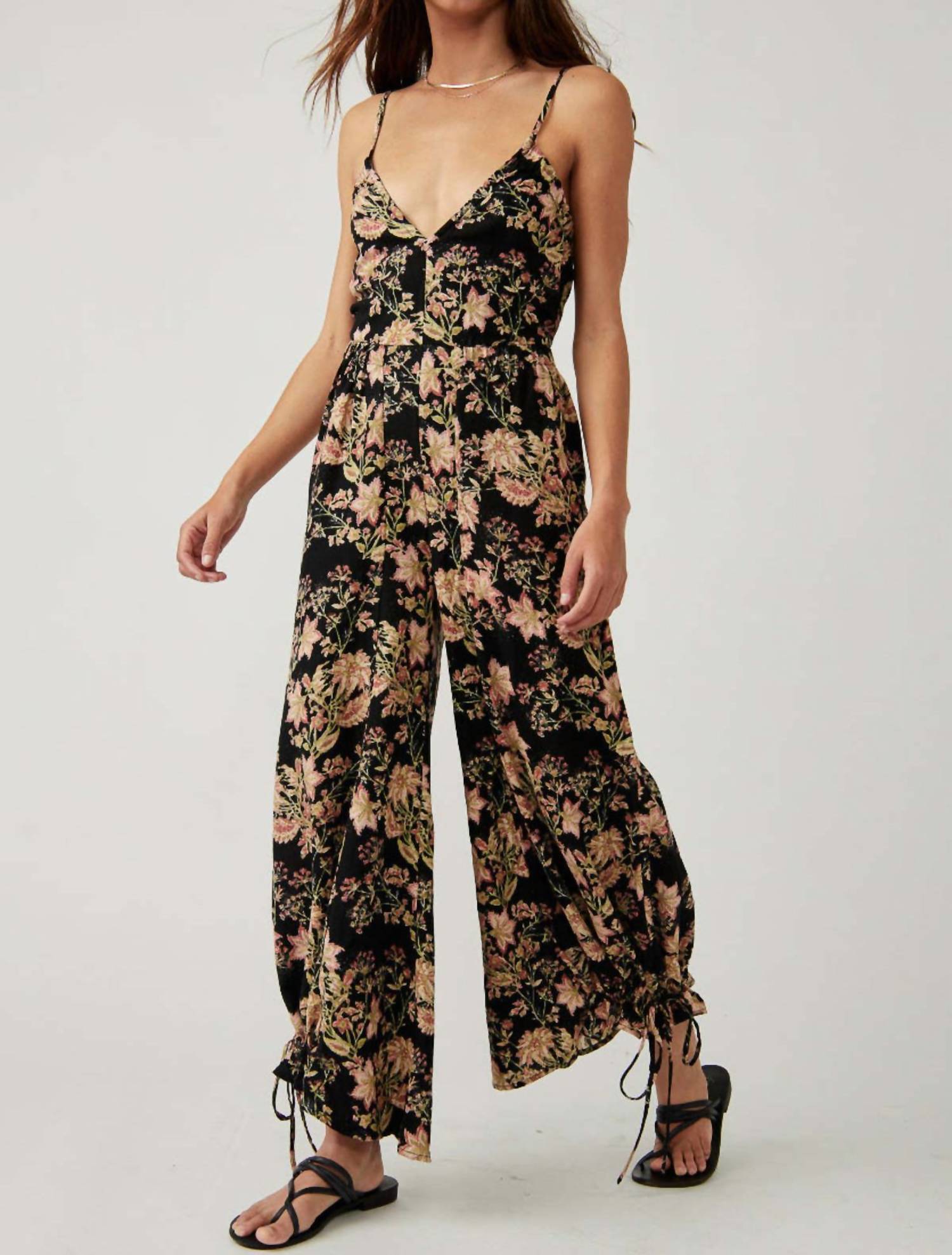 Shop Free People Stand Out Printed One Piece In Black Combo