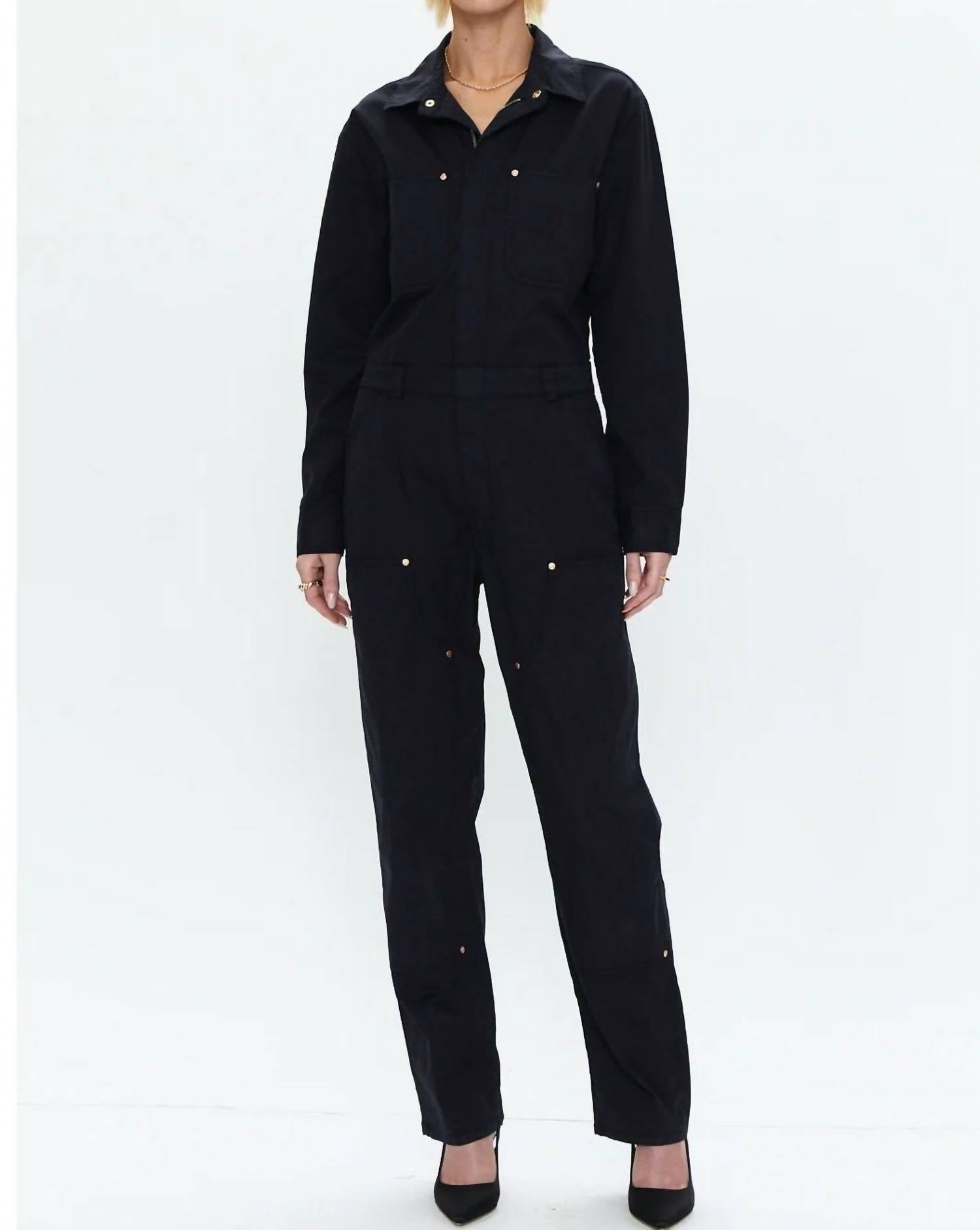 Pistola Abigail Carpenter Jumpsuit In Black