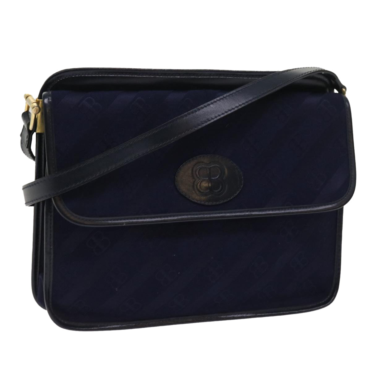 Image of Balenciaga Shoulder Bag Canvas Navy