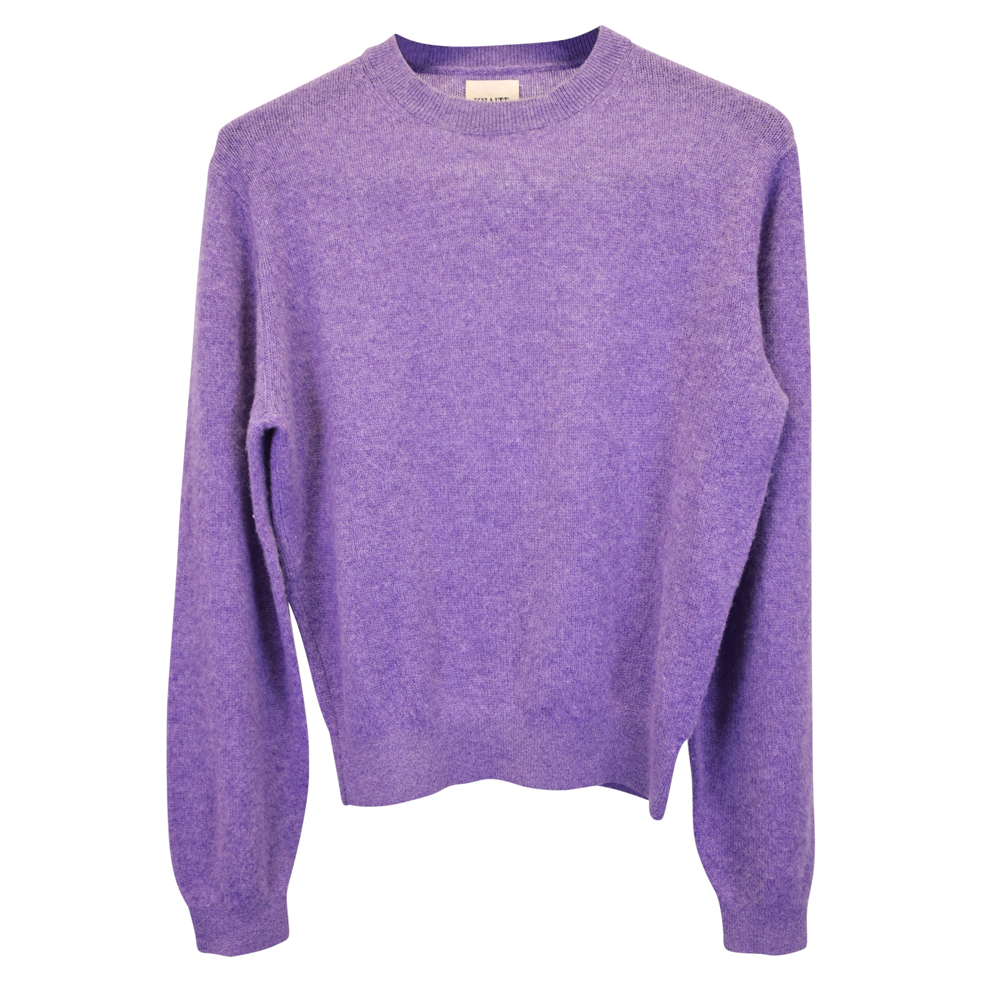 image of Khaite Viola Sweater in Purple Cashmere