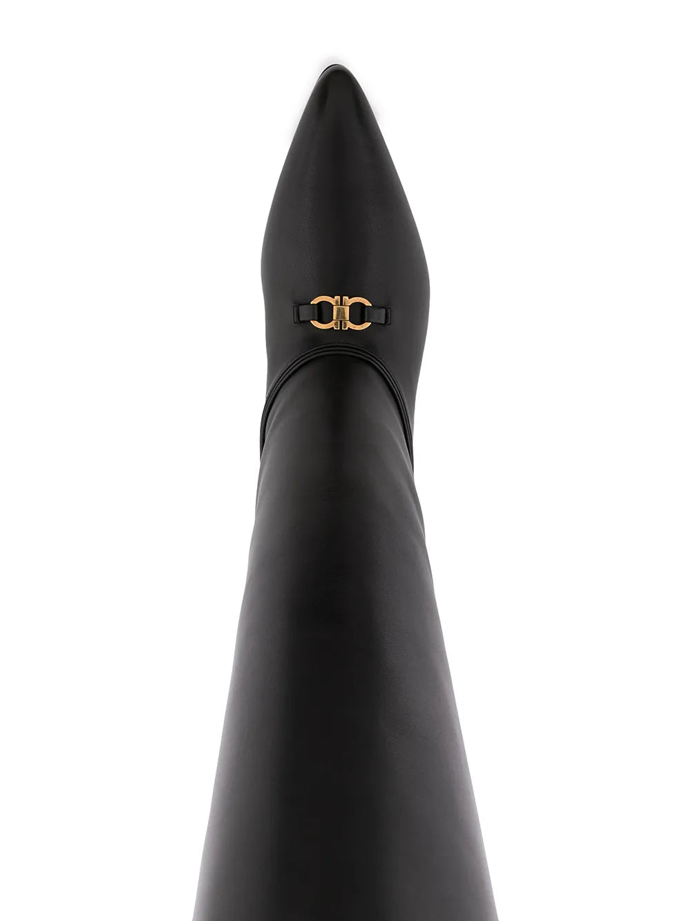 Ferragamo Gancini Knee-high Boots In Black