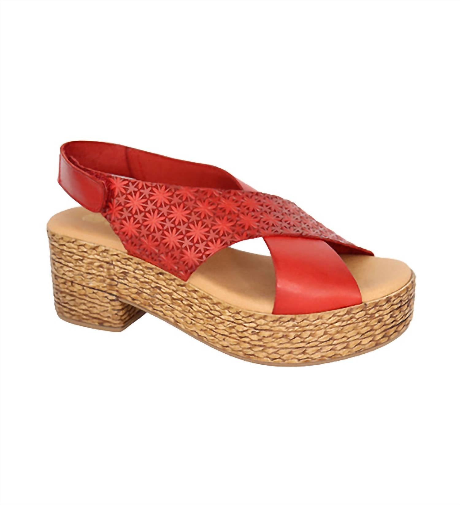 Shop Eric Michael Women's Melba Sandals In Red In Pink