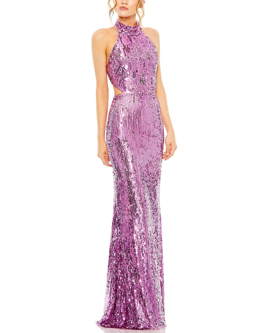Shop Mac Duggal Gown In Purple