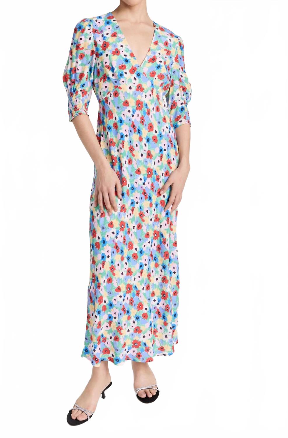 Rixo London Zadie Dress In Spring Ink In Multi