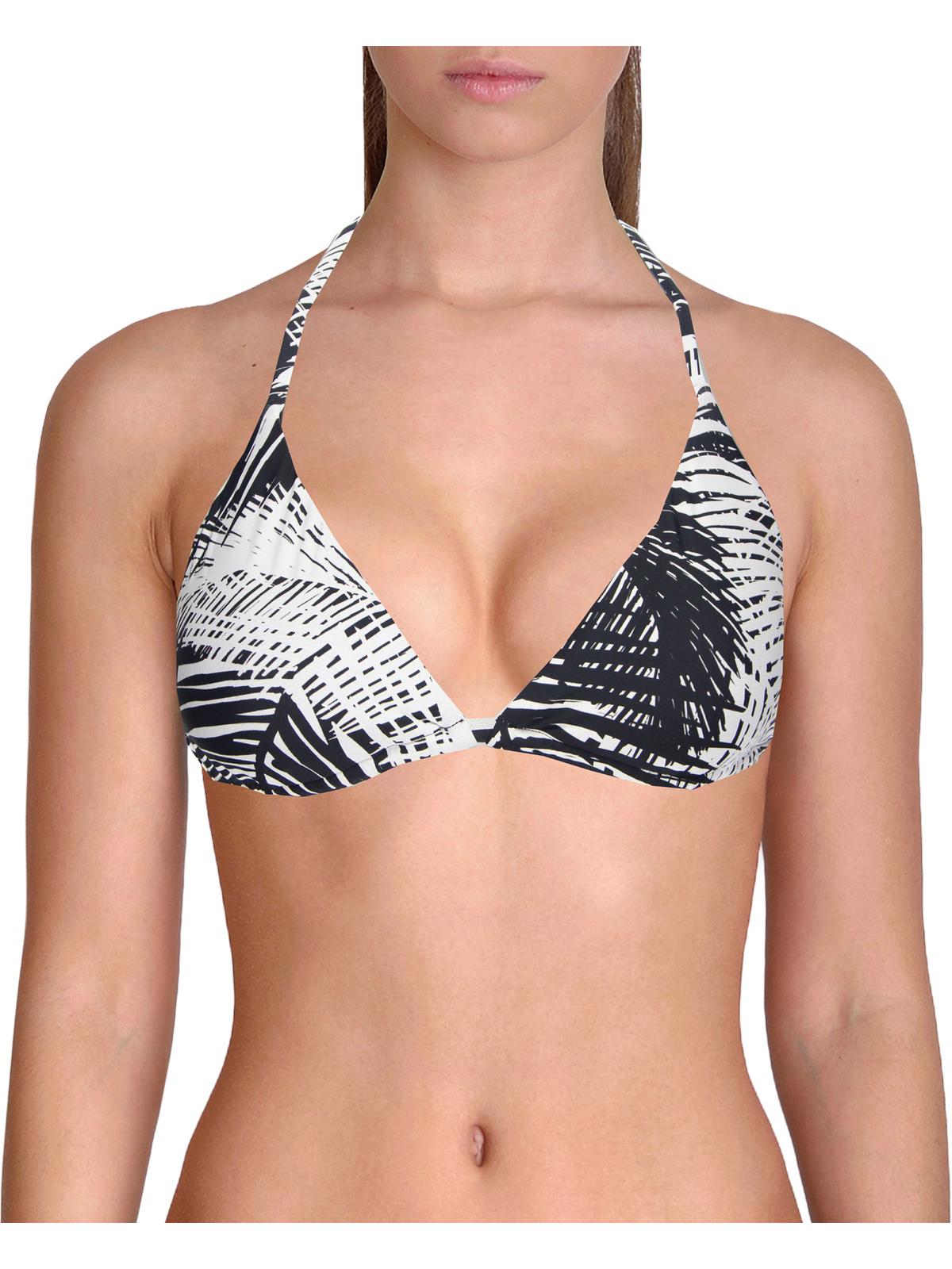 Shop Pilyq Womens Botanical Halter Bikini Swim Top In White