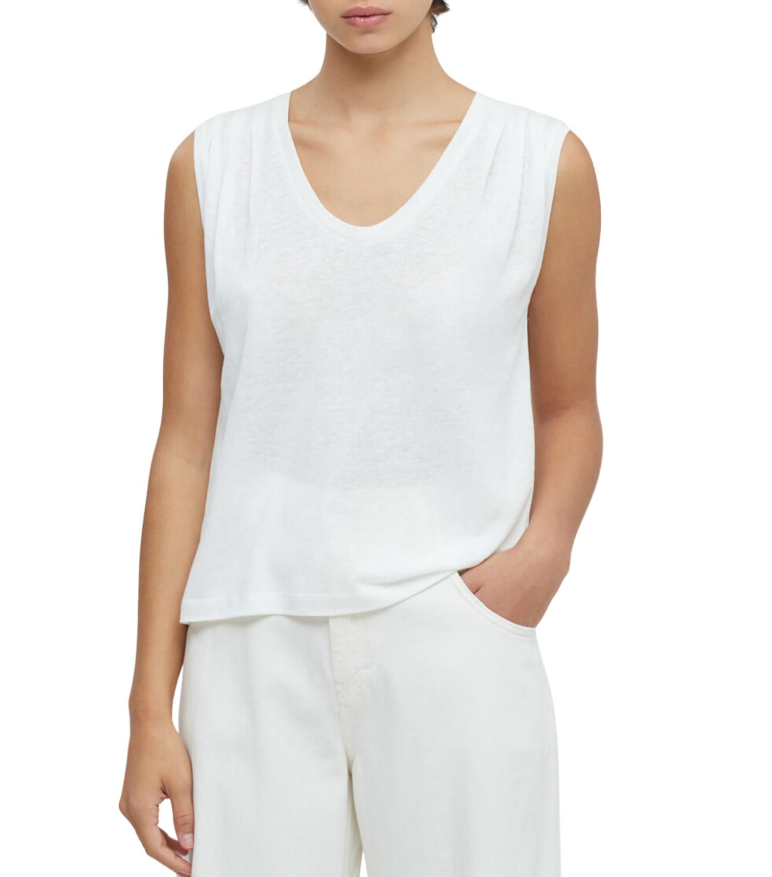 Shop Closed Tencel And Linen Tank Top In White