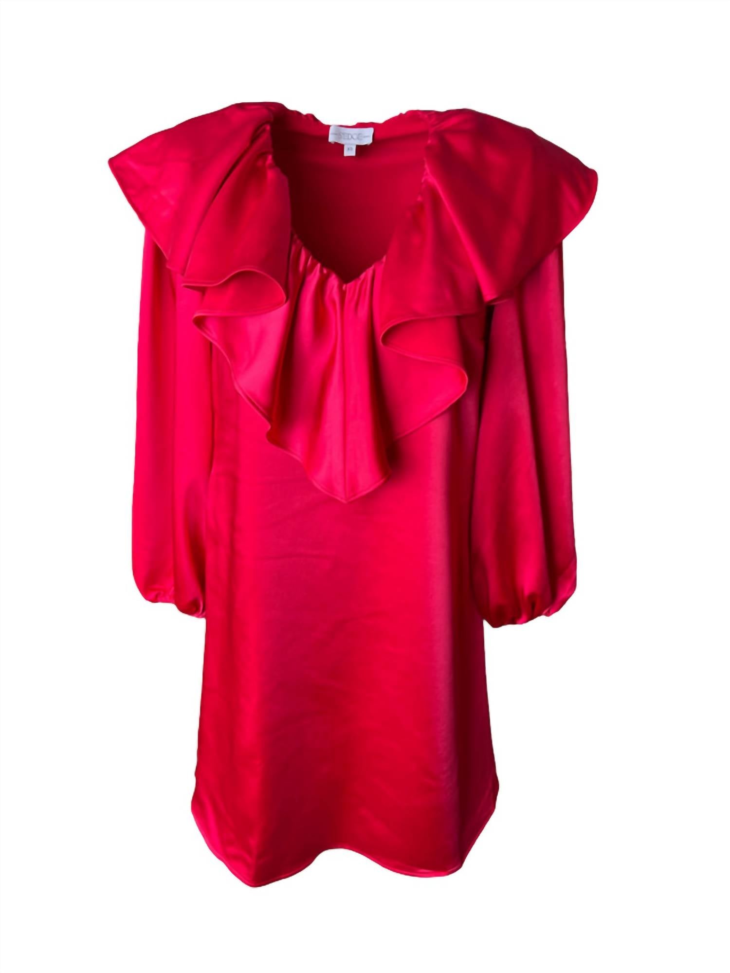 Shop S'edge Sabine Dress In Lipstick In Pink
