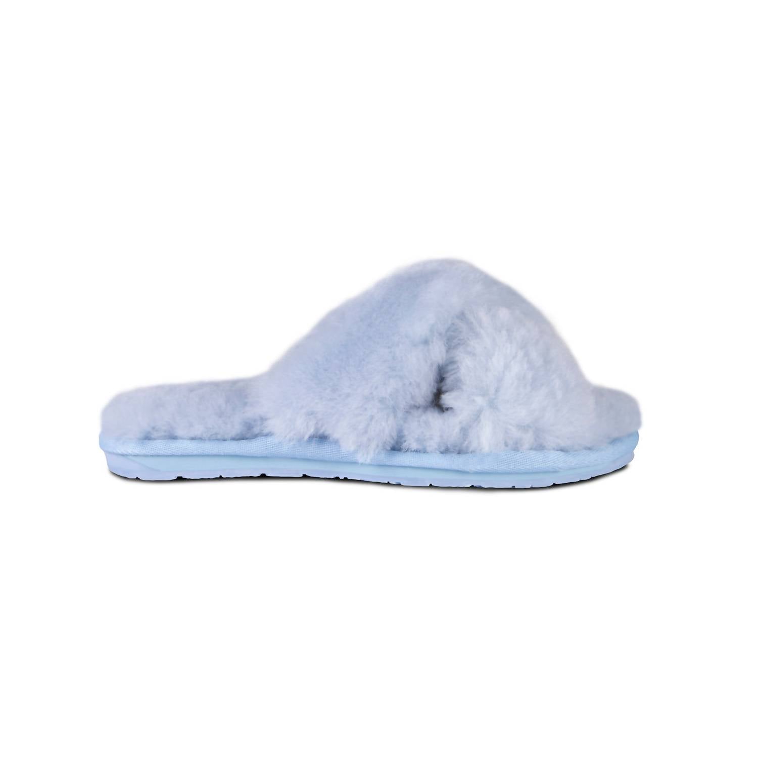 Shop Cloud Nine Ladies Emma Slide Slippers In Baby Blue