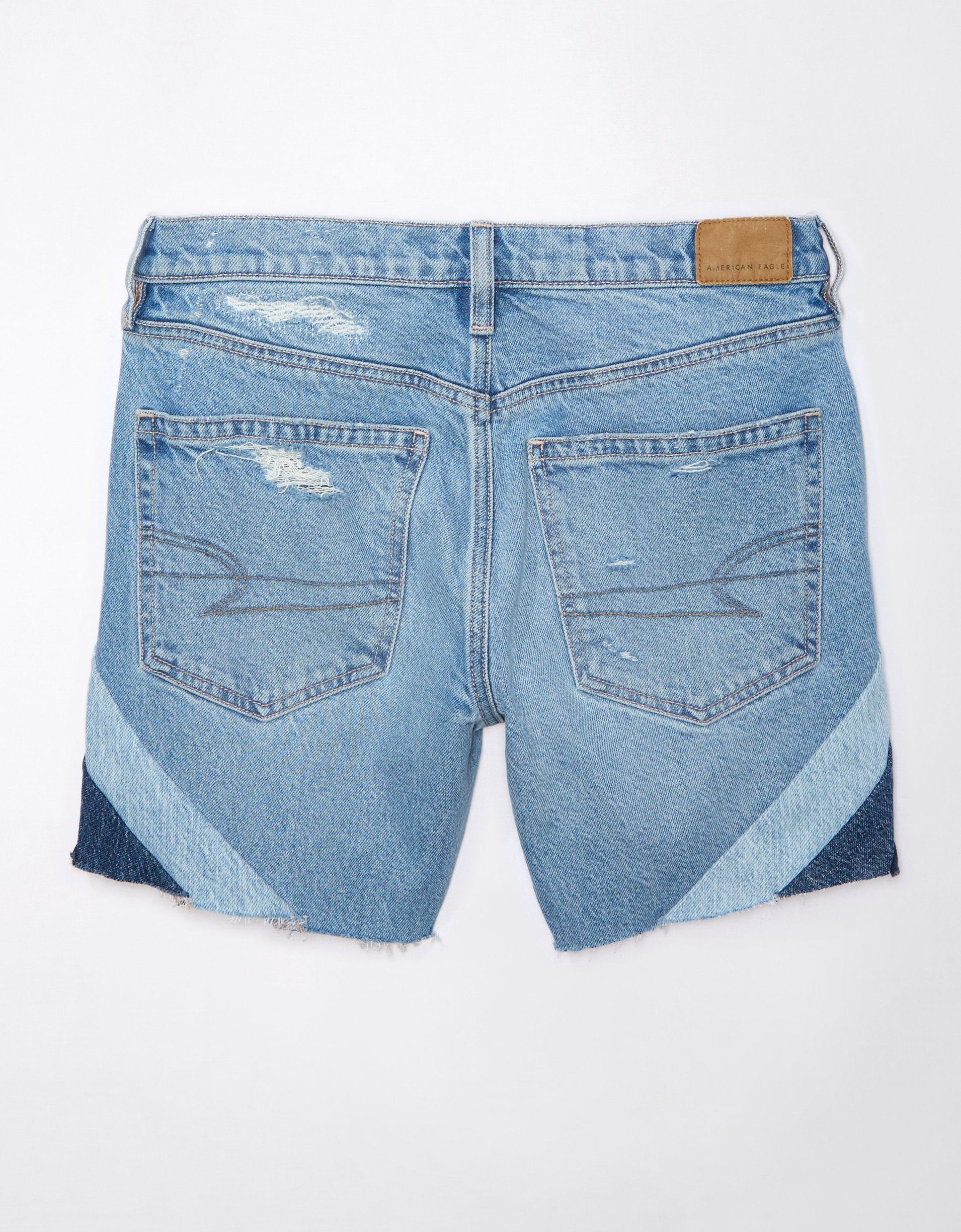 American Eagle Outfitters Ae Real Good Repurposed Strigid 6" Perfect Low-rise Short In Multi