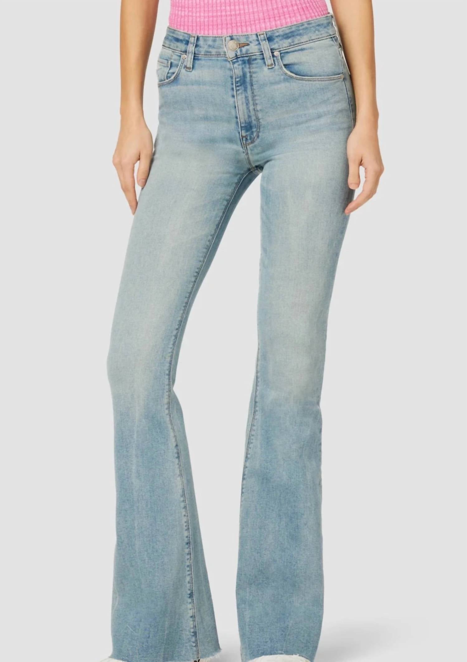 Shop Hudson Holly High-rise Flare Jean In Glory Days In Blue