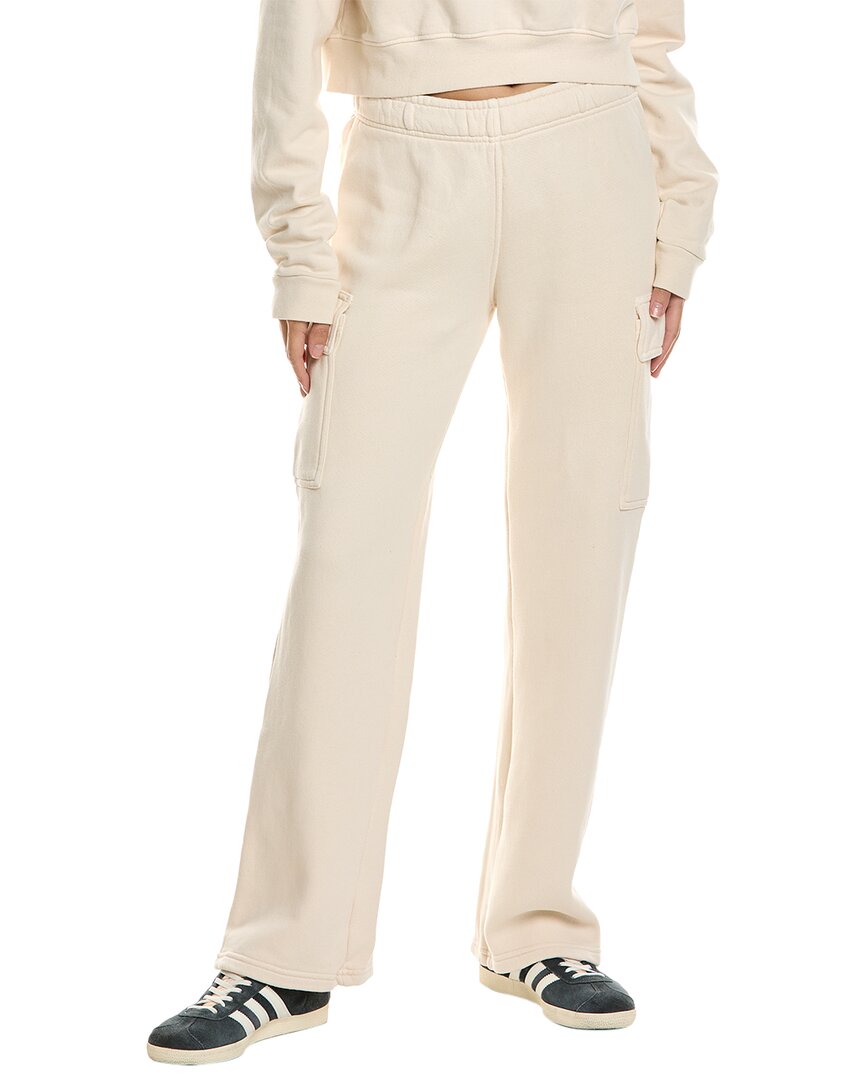 Shop Perfectwhitetee Fleece Cargo Sweatpant In Beige