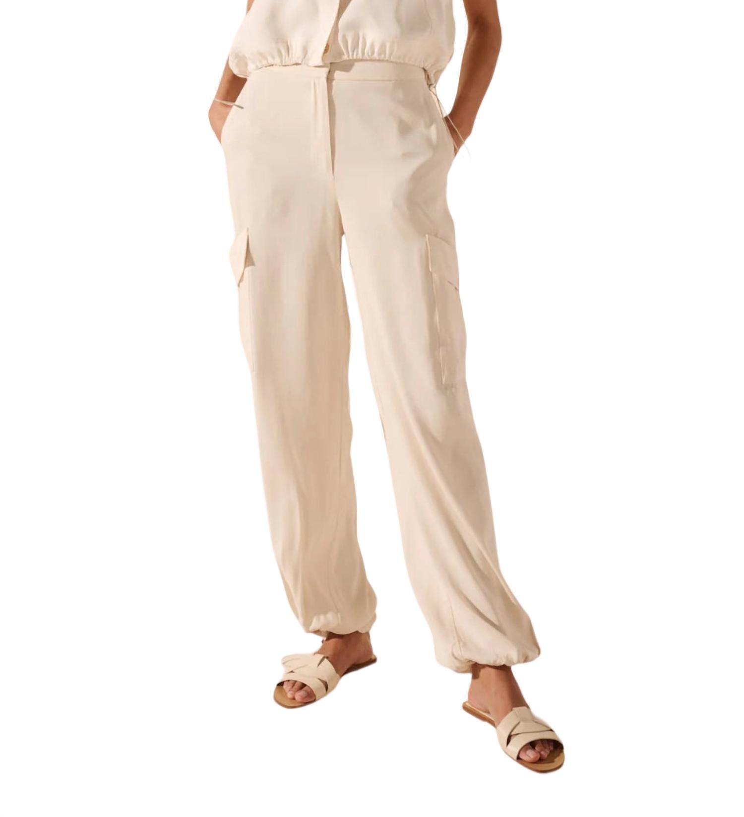 Oscar The Collection Tex Trousers In Pearl In Beige