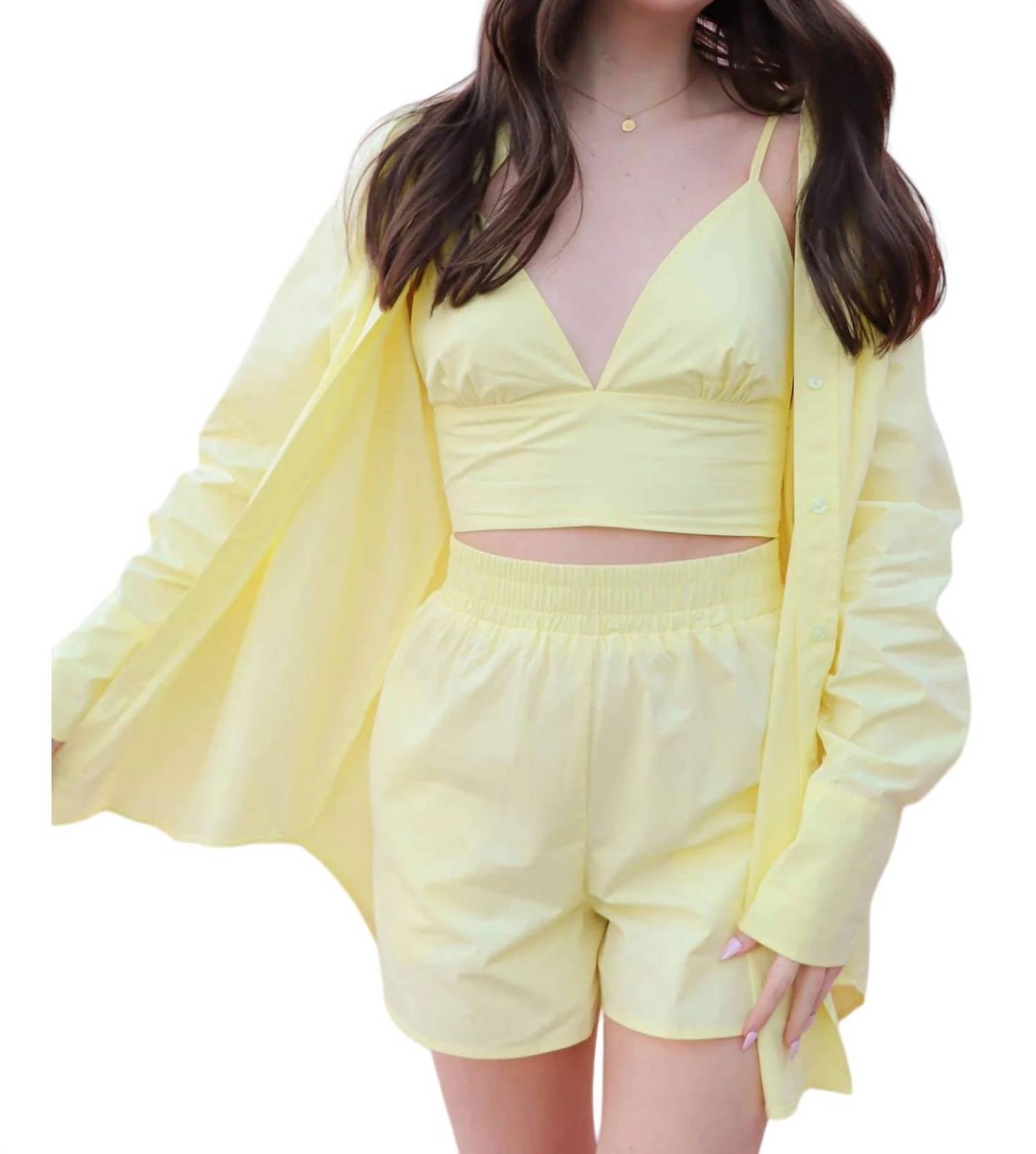 Signature8 Where's The Sunshine Top Set In Yellow