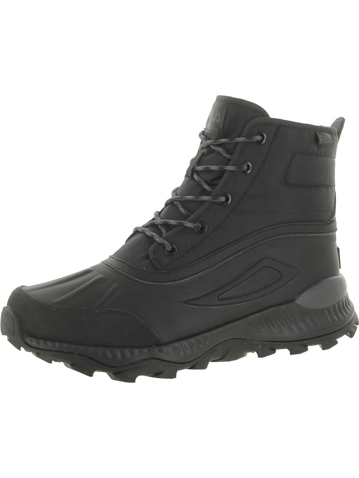 Fila Alpine Db Womens Leather Combat & Lace-up Boots In Black