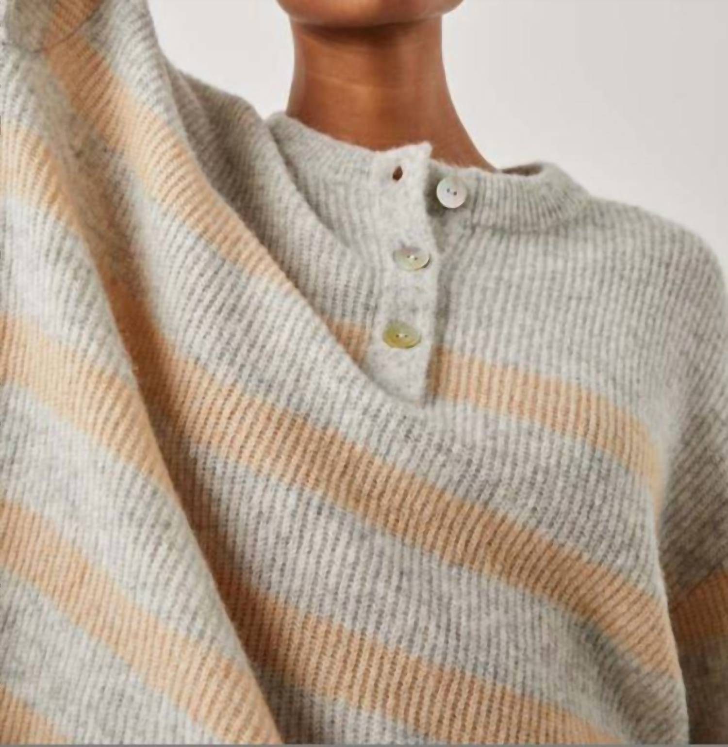 Shop Rails Alicia Sweater In Grey Multi In Beige