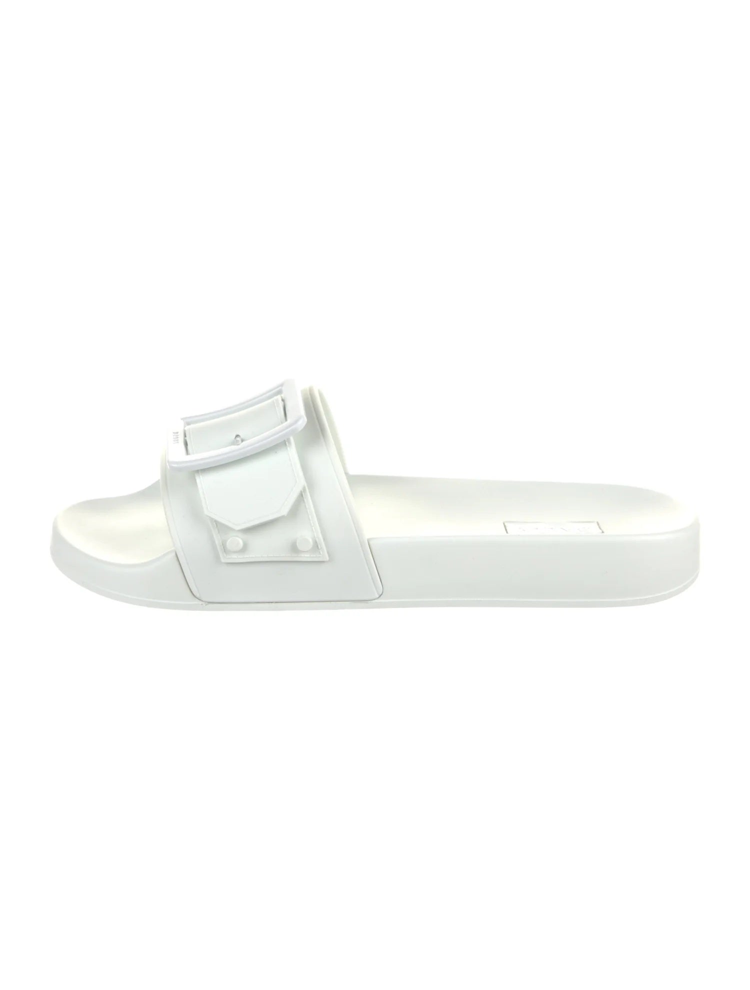 Shop Bally Jeline 6231192 Women's White Rubber Slide Sandals