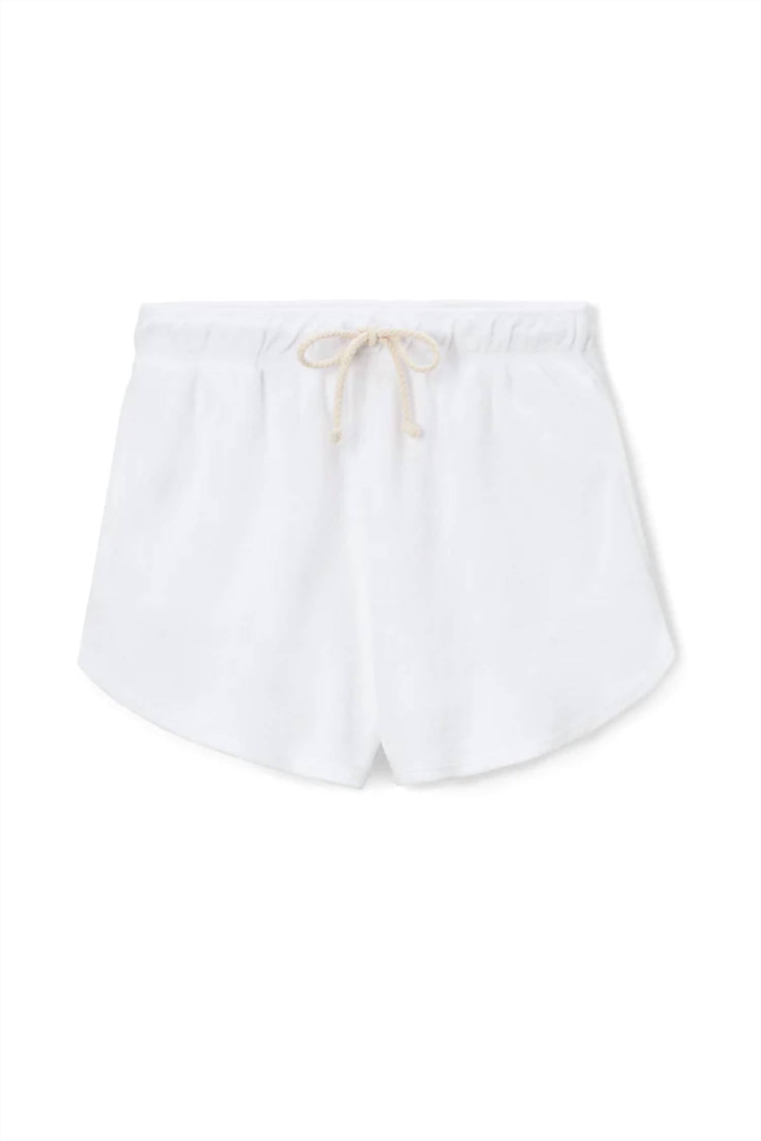 Perfectwhitetee Women's Farrah Short In White In Blue