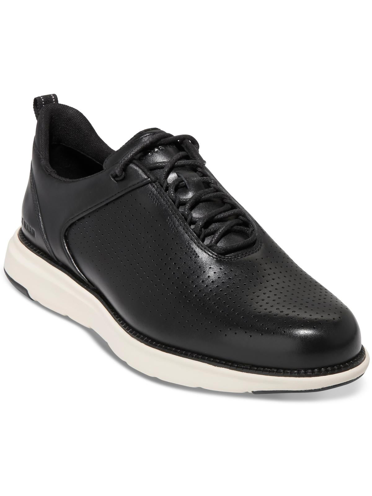 Shop Cole Haan Grand Atlantic Mens Textured Lace Up Casual And Fashion Sneakers In Black
