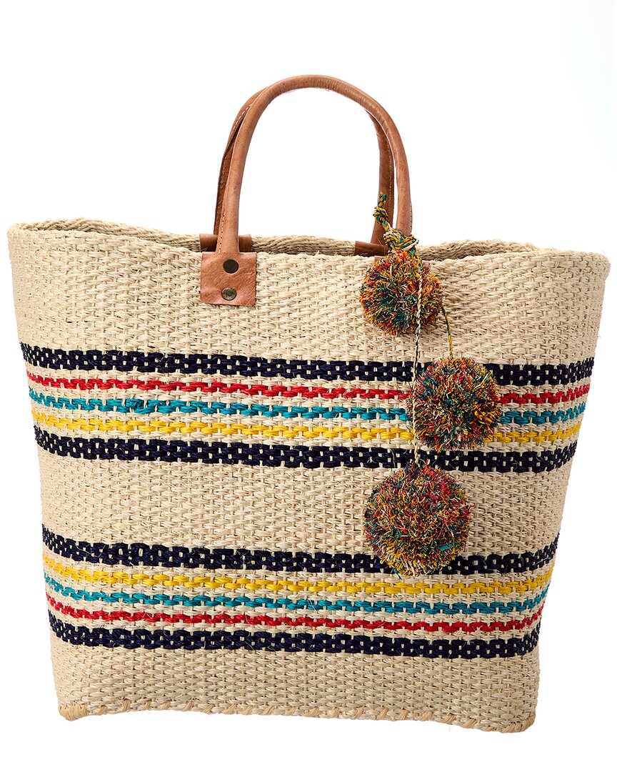 Shop Mar Y Sol Caracas Straw Tote In Multi