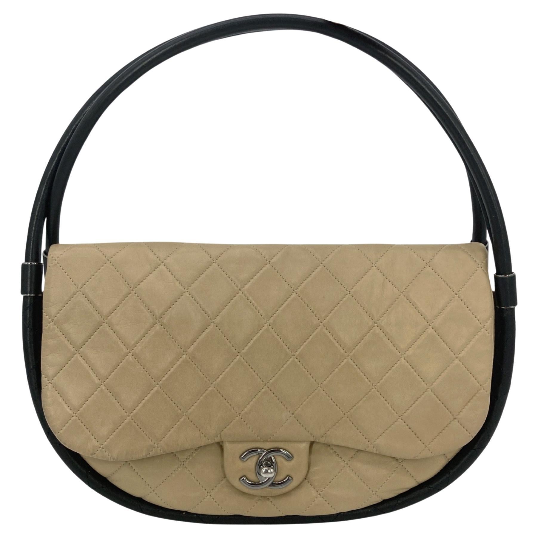 Image of Chanel RARE Nude Lambskin Hula Hoop Bag