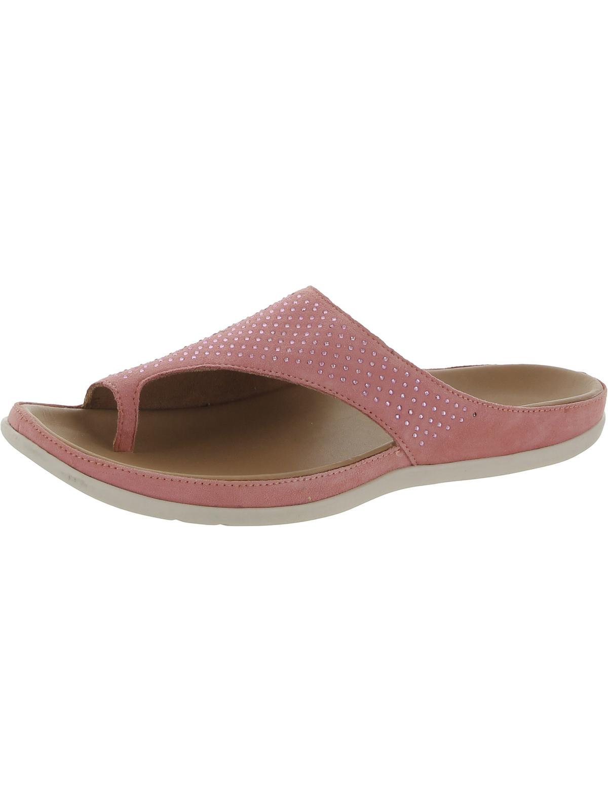 Shop Strive Belize Womens Embellished Leather Slide Sandals In Pink