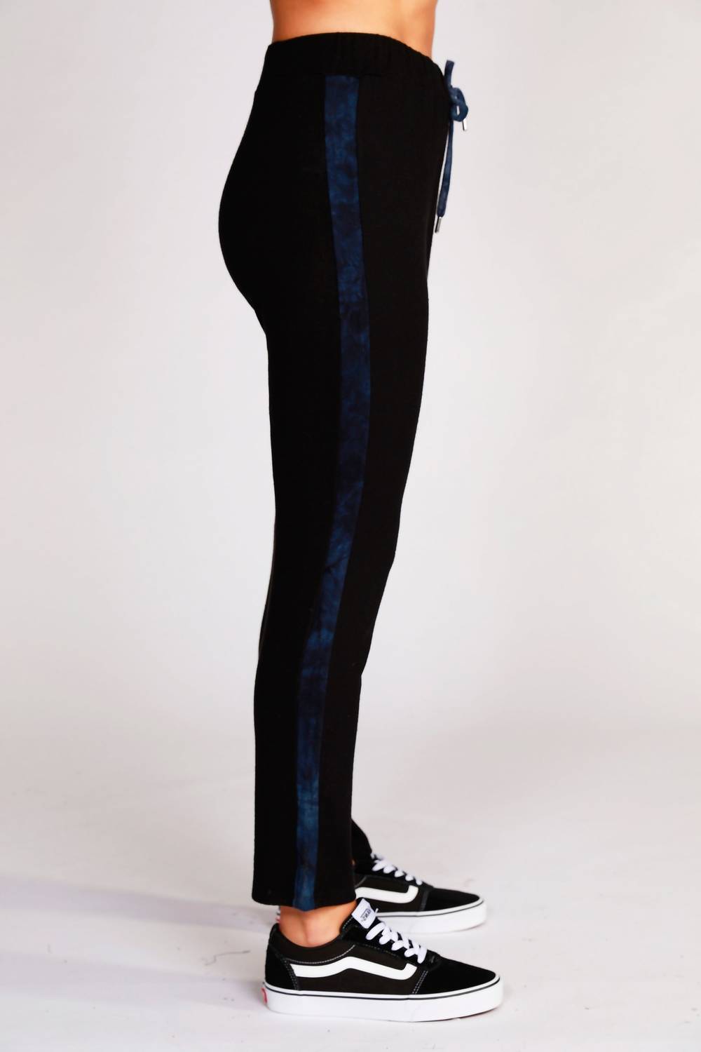 Shop French Kyss Track Pant In Black/ink In Blue