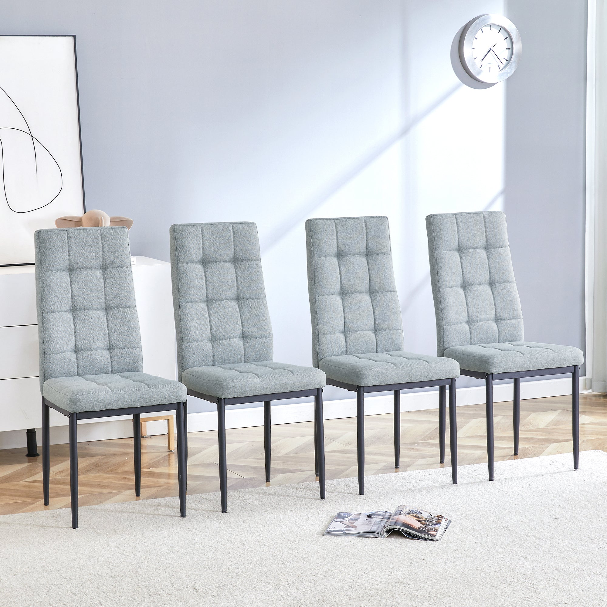 Streamdale Modern 6-piece Dining Set: Table, 4 Chairs, Bench