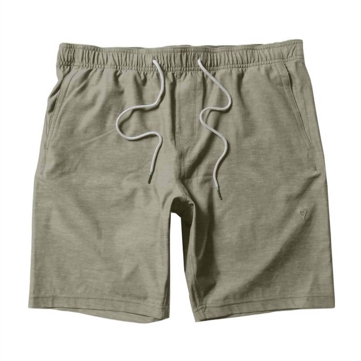 Shop Vissla Men's Hemp No See Ums Elastic Walkshort 18" In Khaki In Brown