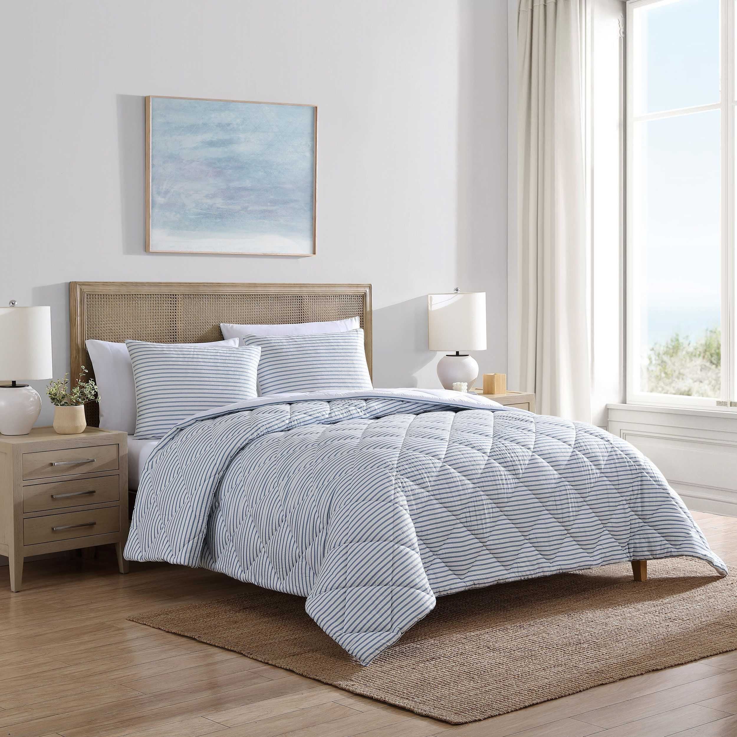 Shop Nautica Windsor Blue King Comforter & Sham Set